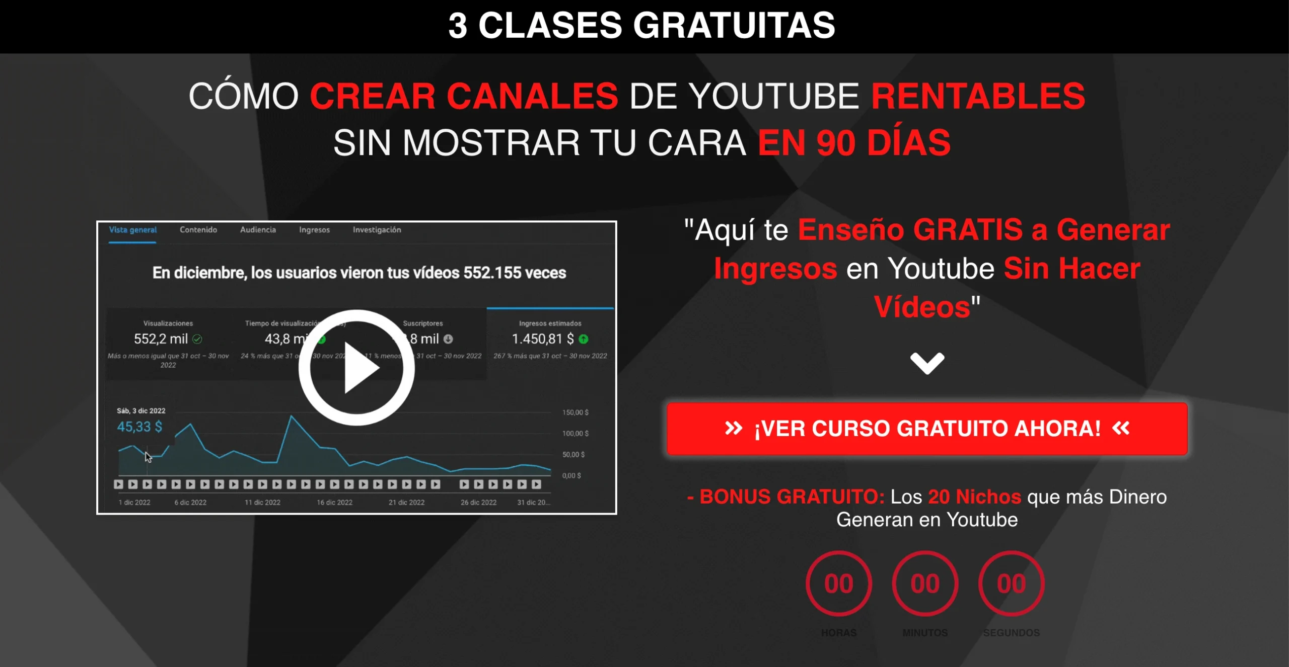 Haz click e ingresa al curso gratuito de Monetizatube