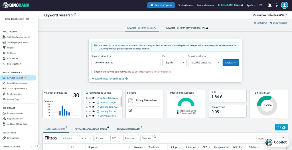 Keyword Research: La ayuda en la búsqueda de palabras claves